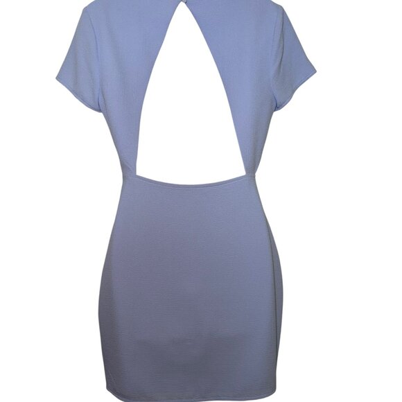 Superdown Cheyenne Open Back Dress Light Blue Periwinkle Mini Size Small - Picture 2 of 6